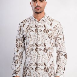 Bene Kleed Slim Fit Floral Printed Pure Cotton Casual Shirt-picture-23