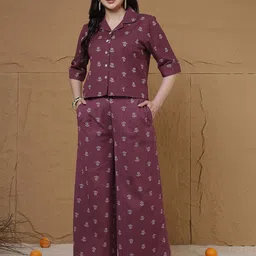 Anouk Crop Top & Palazzos Co-Ord Set-image-0