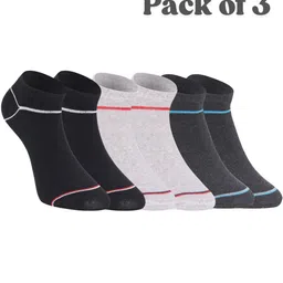 HEBTROCO Unisex Pack of 3 Ankle Length Socks-picture-18