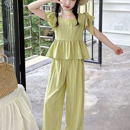 LULU & SKY Girls Top with Trousers-image-80