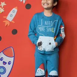 Totle Boys Printed Mid Rise Joggers-30