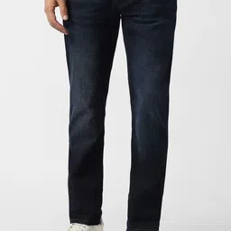 VAN HEUSEN DENIM LABS Men Regular Fit Mid-Rise Light Fade Jeans-picture-8