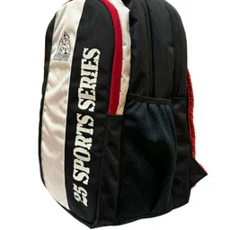 BAD HABIT Unisex Colourblocked Backpack with Compression Straps image 5