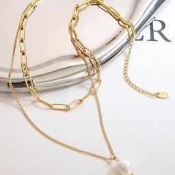 MYKI Gold-Plated Layered Necklace-image-91