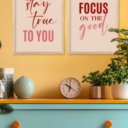 Kotart Beige & Pink 2 Pieces Motivational Wooden Wall Arts-picture-32