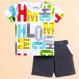 Alexa Creation Boys Typography Printed Round Neck Cotton T-shirt-image-75