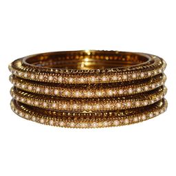 Shopmart Set Of 4 Stones-Studded Bangles-image-78