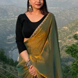 VRAGI Embellished Embroidered Pure Chiffon Saree-picture-15