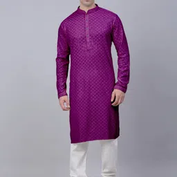 KUNDALI KAKSHAY Men Embellished Festive Straight Kurta-image-99