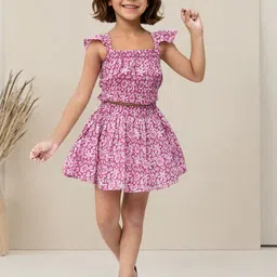 Toonyport Girls Printed Top with Skirt-image-73