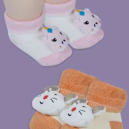 Baby Moo Girls Cotton Booties-picture-33