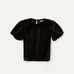 Fame Forever by Lifestyle Print Puff Sleeve Top-52