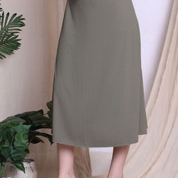 NEUDIS Women Slip-On Midi A-Line Skirt-image-82