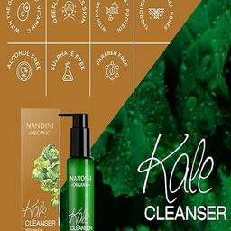 Nandini Organic Kale Cleanser With Kale & Hibiscus extracts - 100 ml image 4