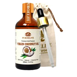 Puroelite Premium Cold Pressed Virgin Coconut Oil With Dropper For Face Hair & Body 100 ml-image-6