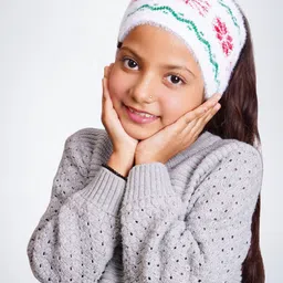 Bharatasya Girls Knitted Headband-image-41