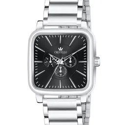 CRESTELLO Men Dial & Stainless Steel Straps Analogue Watch CR-GS041-BLK-CH-image-45