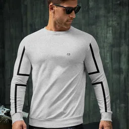 Triptee Men Full Sleeve Colourblocked Sweatshirt-picture-12