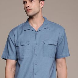 Roadster Men Solid Relaxed Opaque Cotton Casual Shirt-image-57