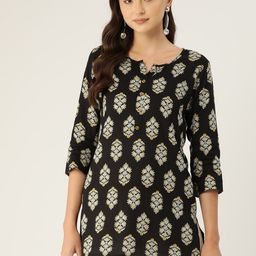 FERANOID Floral Printed Pure Cotton Kurti-picture-37