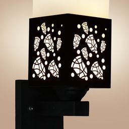 Gojeeva Black Wood Square Wall Lamps-picture-27