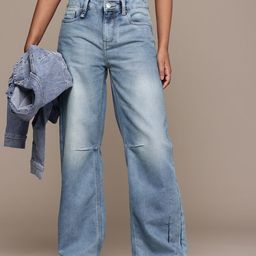 The Roadster Life Co. Women Baggy Fit Low-Rise Light Fade Jeans-image-81