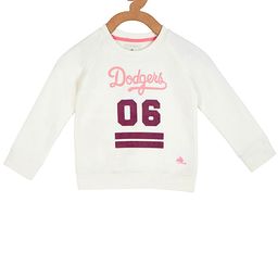 Cherry Crumble Girls White Printed Sweatshirt-picture-1
