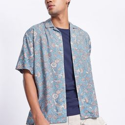 glitchez Floral Galore Dropped Sleeve Oversized Comfort Shirt-picture-19