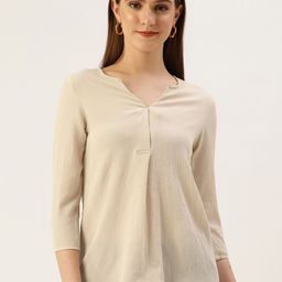 Off Label Cream-Coloured Chiffon Top-picture-4