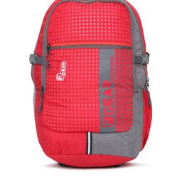 F Gear Unisex Red Solid Backpack-32