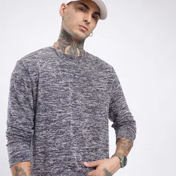 glitchez Urban Savvy Melange Relaxed Fit T-shirt-picture-47
