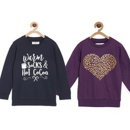 The Mom Store Kids Pack Of 2 Printed Cotton Sweatshirts-picture-20