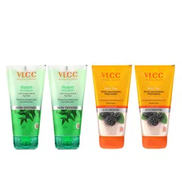 VLCC Set of 4 Skin Defense Face Washes - Neem + Anti-Tan-2