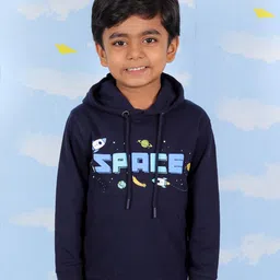 The Mom Store Kids Typography Printed Hooded Sweatshirt-image-92