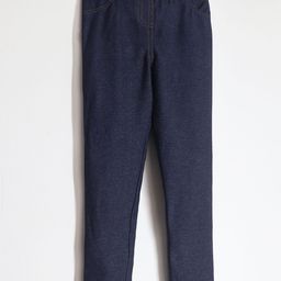 Cherry Crumble Girls Blue Cotton Skinny Fit Jeggings-image-93