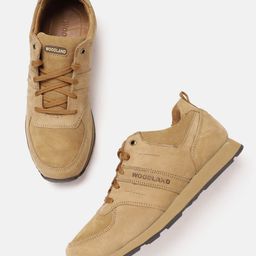 Woodland Men Leather Sneakers-image-58