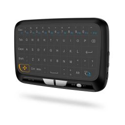 H18 2.4GHz Mini Keyboard H18 2.4GHz Mini Wireless Air Mouse QWERTY Keyboard with Touchpad / Vibration for PC, TV - Black - RS710H18 2.4GHz Mini Keyboard H18 2.4GHz Mini Wireless Air Mouse QWERTY Keyboard with Touchpad / Vibration for PC, TV - Black - RS710-0