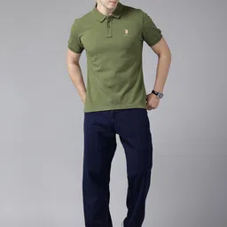 U.S. Polo Assn. Pure Cotton Slim Fit Polo T-shirt-picture-16