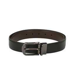 Pacific Gold Men Black & Brown Solid Reversible Belt-image-34