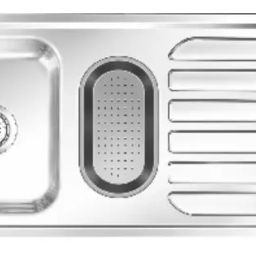 Nirali Fabulous Big 48x20 Inch Anti Scratch SS Double Bowl Kitchen Sink-image-30