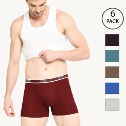 VIP Assorted Snug Fit Trunks - Pack of 6-picture-12