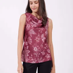 Fablestreet Red Printed Top image 1