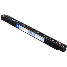 Shinwa Rules 10 Folded Fiber Scale cm Display Black Rose 1 m, 75103508-44