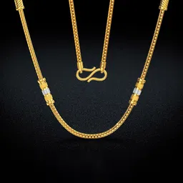 Joyalukkas Textured Charm Gold Snake Chain-image-4