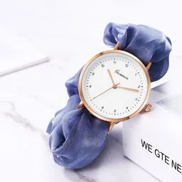 FIMBUL Women Printed Dial & Bracelet Style Straps Analogue Automatic Watch Watch-D1-BLUE-image-62