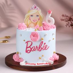 Pretty in Pink Barbie Cake-image-41