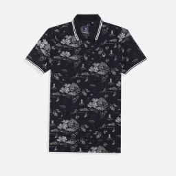 Allen Solly Kids Black Printed Regular Fit Polo T-Shirt-image-37