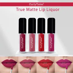 CurlyTales Set of 4 True Matte Lip Color 4 ml - Shade 07, 10, 11, 12-13