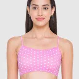 Candyskin Magenta Polka Dot Print Non Padded Bra-picture-30
