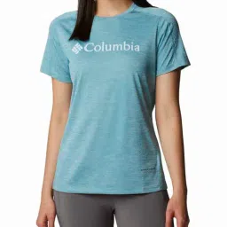 Columbia Blue Logo Printed W Zero Rules  Crew T-Shirt-image-52
